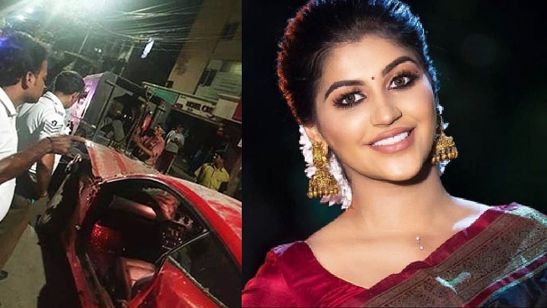 சென்டர் மீடியனில் மோதி கார் கவிழ்ந்த விபத்தில் நடிகை யாஷிகா படுகாயம்.. மற்றொரு பெண் பலி: போஸார் விசாரணை!