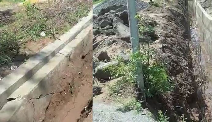 ஒரு மழைக்கே தாங்காத கட்டுமானம்; டெண்டரில் கொள்ளையடித்து கால்வாயில் கோட்டைவிட்ட அதிமுக அரசு!