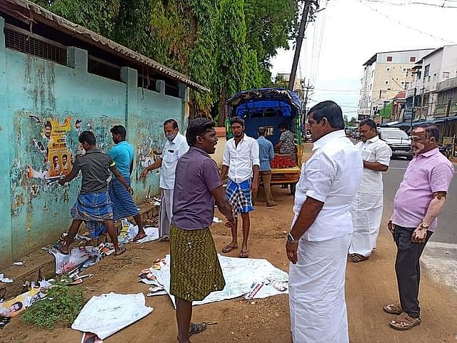 நேற்று கழகம் அறிவித்தது... இன்று தன் பிறந்தநாள் போஸ்டரை அகற்றிய குளித்தலை எம்எல்ஏ: குவியும் பாராட்டு!