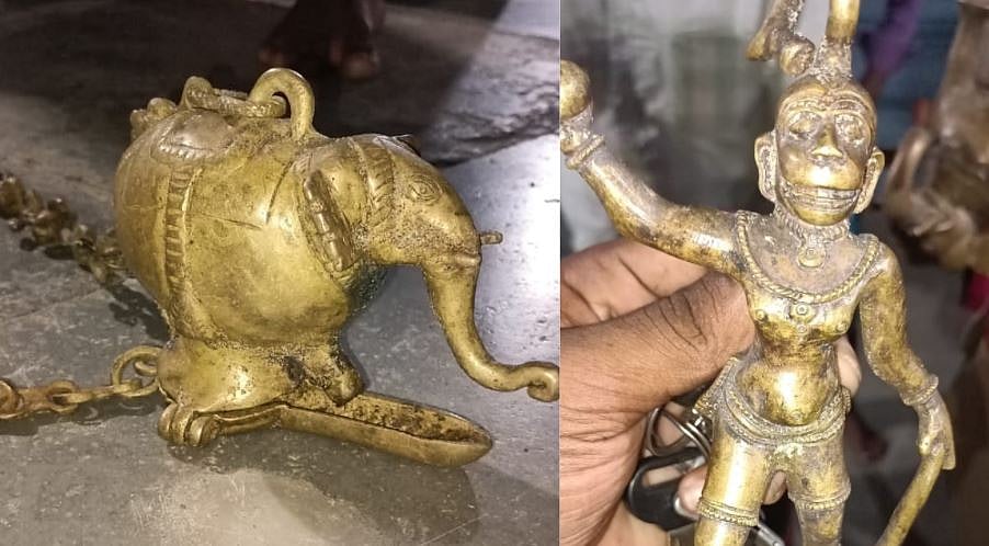 கடல் வழியாக சிலைகள் கடத்தல்? சென்னை கடற்கரையில் ஒதுங்கிய ஐம்பொன் சிலைகள் - தீவிர விசாரணை இறங்கிய போலிஸ்!