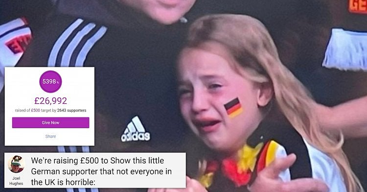 55 ஆண்டுகளுக்கு பிறகு நாக் அவுட் சுற்றில் தோற்ற ஜெர்மனி - கதறி அழுத சிறுமிக்கு ₹29 லட்சம் நிதி!