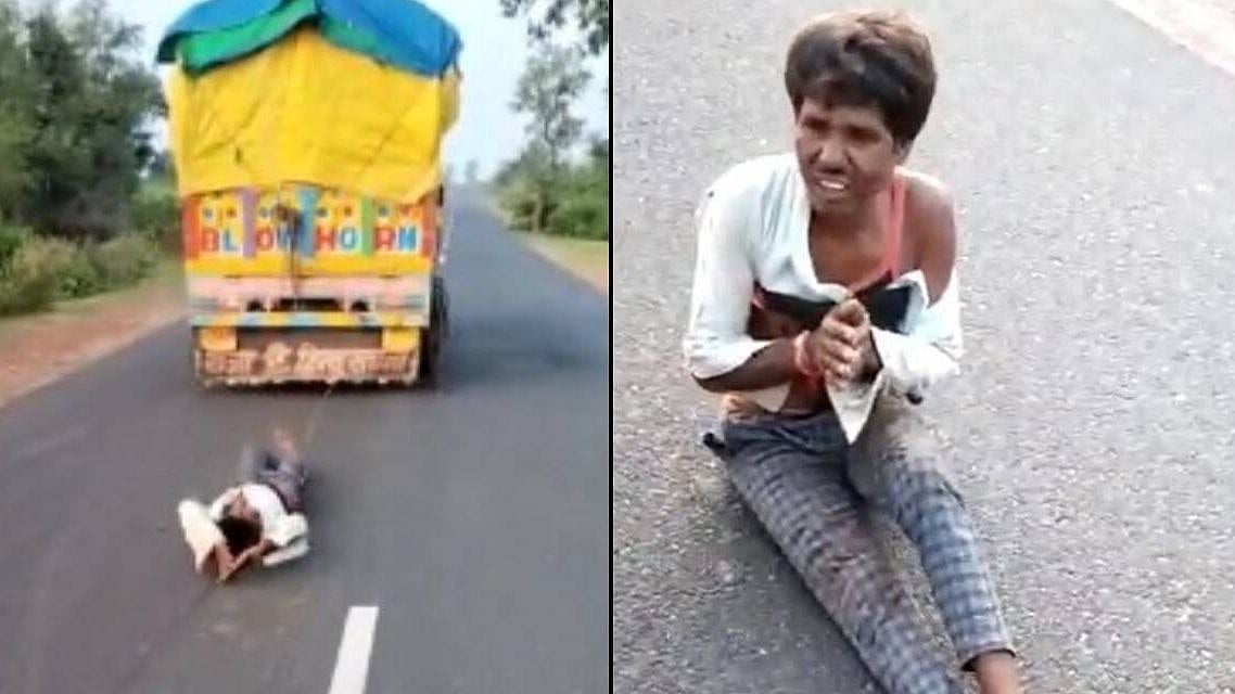 லாரியில் கட்டிவைத்து சாலையில் இழுத்து சென்ற கொடூரம் : பா.ஜ.க ஆளும் மாநிலத்தில் பழங்குடியினர் கொடூர கொலை!