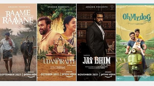 Amazon primeஐ குத்தகைக்கு எடுத்த சூர்யா - ஜோதிகா ஜோடி : அடுத்த 4 மாதத்திற்கு வரிசை கட்டும் புது படங்கள் !