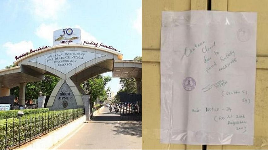 'ஜிப்மர் மருத்துவமனை உணவகத்திற்கு சீல் வைத்த அதிகாரிகள்': என்ன காரணம்?