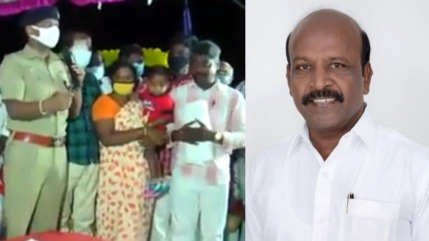 “உயிரைக் காப்பாத்துனது நீங்கதான்” : அமைச்சரிடம் கண்ணீர் மல்க நன்றி சொன்ன காவலர் குடும்பம்!