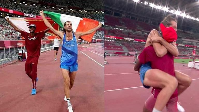 "இதுதான் உண்மையான SportsmanShip": நெகிழ்ச்சியில் ஆழ்த்திய வீரர்கள் - டோக்கியோ ஒலிம்பிக்கில் நடந்தது என்ன?