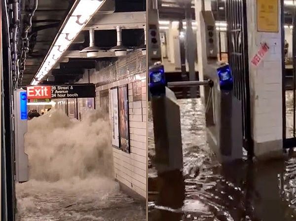 மாகாணங்களை சூழ்ந்த வெள்ளம்.. இந்தியர்கள் உட்பட 40 பேர் பலி: அமெரிக்காவை புரட்டி போட்ட ஜடா புயல்! #Photos