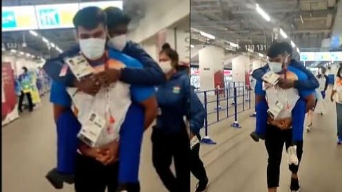 மாரியப்பன் தங்கவேலுவை முதுகில் தூக்கிக்கொண்டு சென்ற சக இந்திய வீரர் - பாராலிம்பிக்கில்  நடந்தது என்ன?