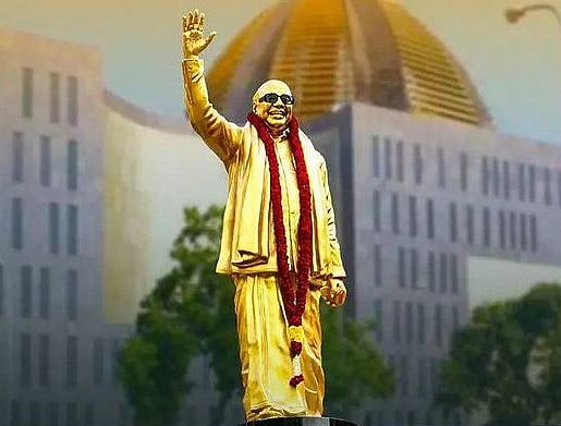 “கம்பீரமாக அதே இடத்தில் எழுந்து நிற்கப்போகும் கலைஞர்” - அண்ணா சாலை கலைஞர் சிலை வரலாறு தெரியுமா?