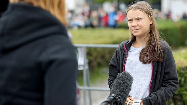 "பேச்சாக மட்டுமே இருக்கு ... செயலில் ஒன்றும் காணோம்: உலக தலைவர்களை விளாசிய  கிரெட்டா தன்பெர்க்!