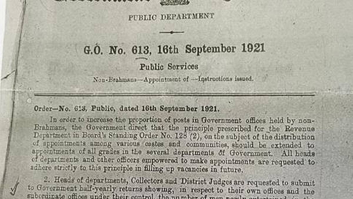 "சமூக நீதி வரலாற்றில் மிக முக்கியமான நாள் இன்று.. நூற்றாண்டு கண்ட வகுப்புரிமை அரசாணை" - முரசொலி தலையங்கம்