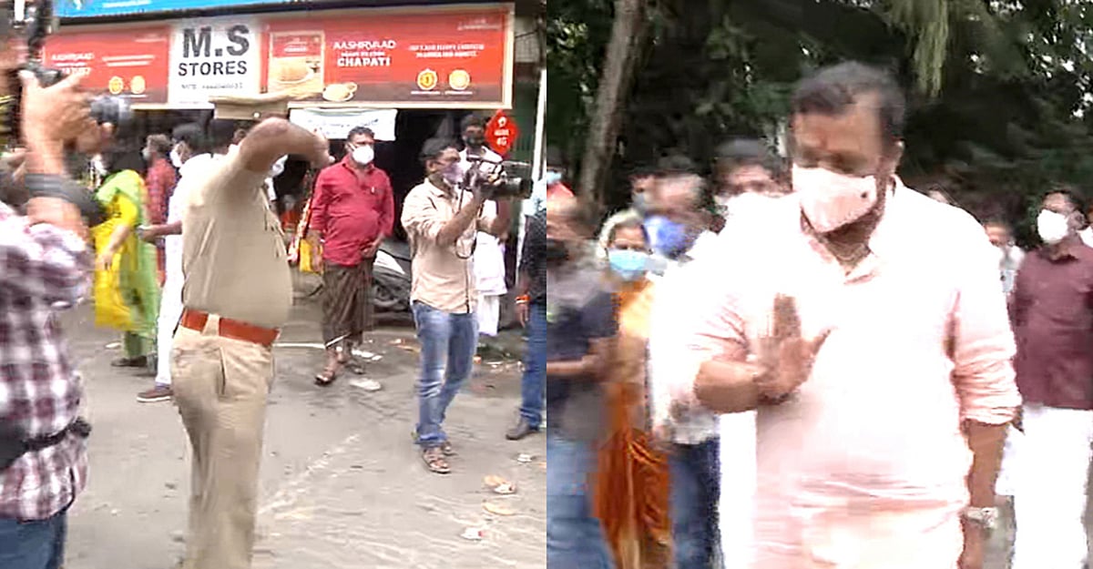 “முதல்ல சல்யூட் அடிங்க” : பாதுகாப்புக்கு வந்த போலிஸிடம் திமிராக நடந்துகொண்ட பா.ஜ.க எம்.பி சுரேஷ்கோபி!