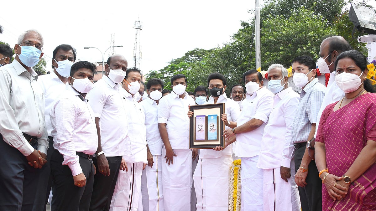 வ.உ.சி உருவப்படத்திற்கு முதலமைச்சர் மு.க.ஸ்டாலின் மரியாதை!