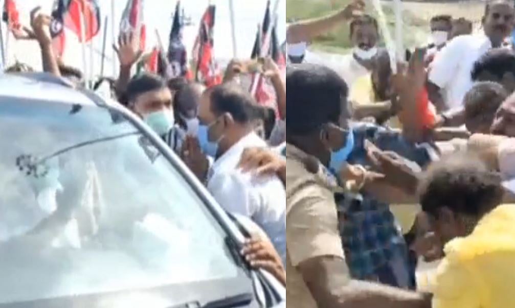 EPS போனதும் நடு ரோட்டில் முட்டி மோதிய அதிமுகவினர்; உச்சத்தில் உட்கட்சி பூசல்; சாத்தூரில் பரபரப்பு!