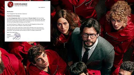 ‘Money Heist 5’ ரிலீஸை முன்னிட்டு ஊழியர்களுக்கு இன்ப அதிர்ச்சி கொடுத்த மென்பொருள் நிறுவனம்!