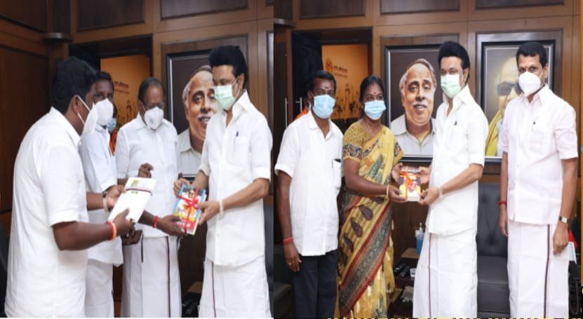 தி.மு.கவில் இணைந்த கரூர், புதுக்கோட்டை மாவட்ட அ.தி.மு.க, தே.மு.தி.க நிர்வாகிகள்!