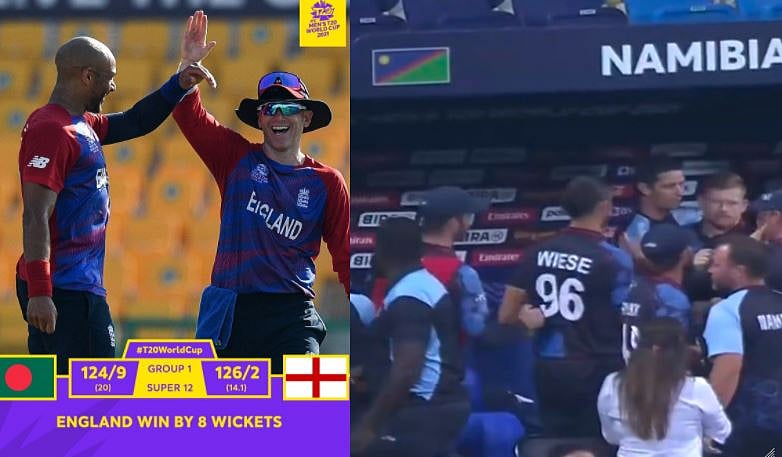 கவனம் ஈர்த்த ட்ரம் பெல்மேன்.. முதல் வெற்றியை பெற்ற நமீபியா.. தொடர் வெற்றியை பெற்ற இங்கிலாந்து!