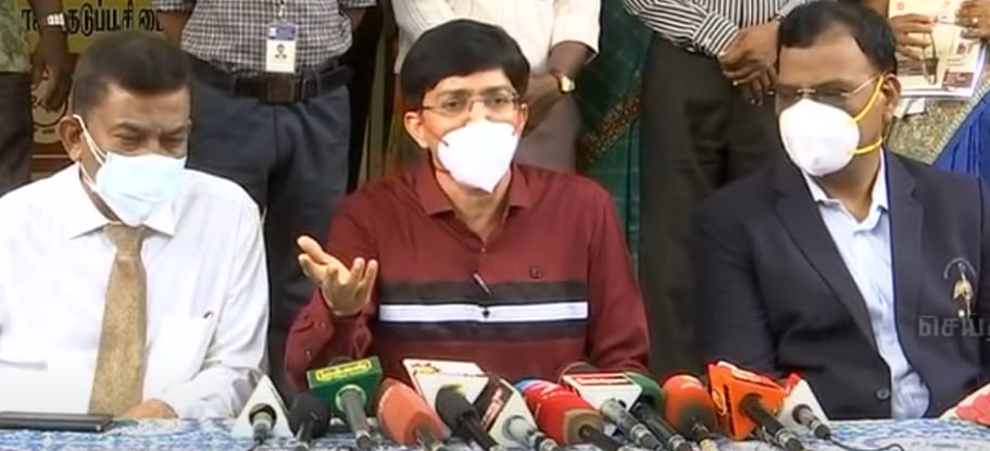 ”கைகொடுக்கும் தடுப்பூசி முகாம்.. இதுவரை 5 கோடி தடுப்பூசி செலுத்தப்பட்டுள்ளது” : ராதாகிருஷ்ணன் பேட்டி!