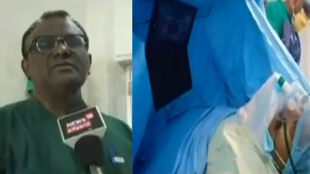 நோயாளியை படம் பார்க்க வைத்துக்கொண்டே ஆபரேஷன்... அசத்திய அரசு மருத்துவமனை!