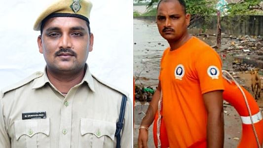 வெள்ளத்தில் சிக்கிய தந்தை, மகன்.. தன் உயிரைக் கொடுத்து இருவரைக் காப்பாற்றிய வீரர் : நடந்தது என்ன?