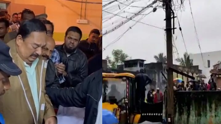 குழந்தையின் சடலத்தைப் பார்த்து கதறி அழுத அமைச்சர் ஆர்.காந்தி... பேரணாம்பட்டில் சோகம்!