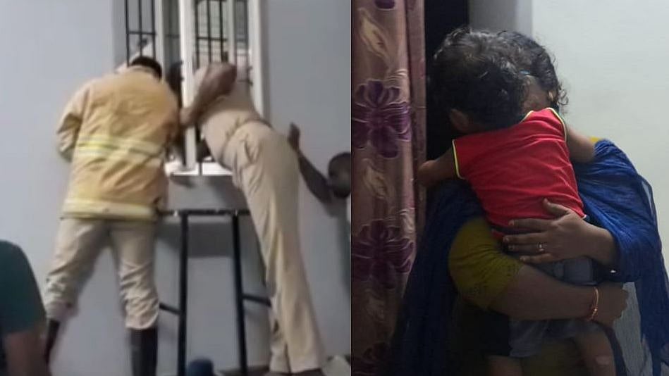 தானியங்கி கதவால் அறைக்குள் சிக்கிய 1 1/2 வயது குழந்தை; Wifi மூலம் குழந்தையை மீட்ட தீயணைப்பு துறையினர்!