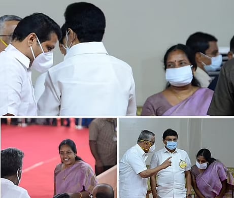 கீழே அமர்ந்த வானதி.. மேடையில் அமரச் சொன்ன முதல்வர் : அரசியல் நாகரீகத்தின் அரிச்சுவடி மு.க.ஸ்டாலின்!