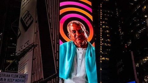 நேற்று இல்லே நாளை இல்லே எப்பவும் நீங்க ‘ராஜா’ - நியூயார்க் Time Squareல் ஜொலிக்கும் நம்ம இளையராஜா!