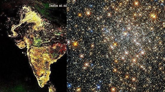 தீப ஒளி திருநாள் இரவு.. நாசா வெளியிட்ட உண்மையான புகைப்படம் இதுதான்! #FactCheck