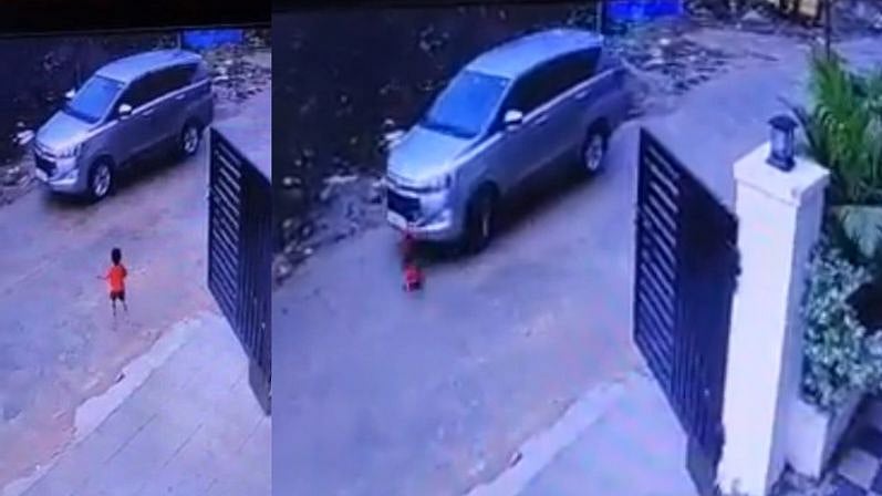 மகன் வந்ததை கவனிக்காமல் காரை இயக்கிய தந்தை; டயரில் சிக்கி பலியான 4 வயது குழந்தை - தெலங்கானாவில் துயரம்!