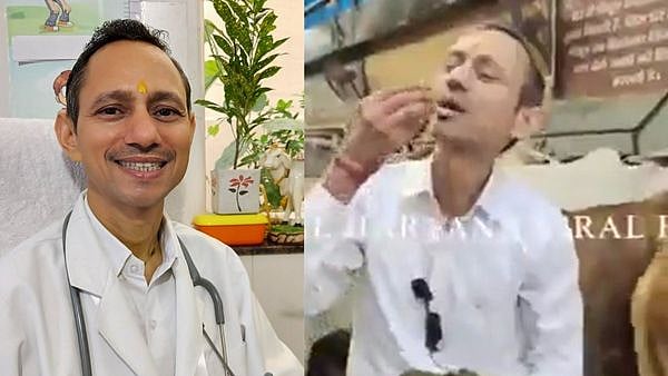 "மாட்டு சாணம் சாப்பிட்டால் உடல், மனம் சுத்தமாகும்” : ரசித்து ருசித்து சாப்பிட்டு திகில் கிளப்பிய டாக்டர்!