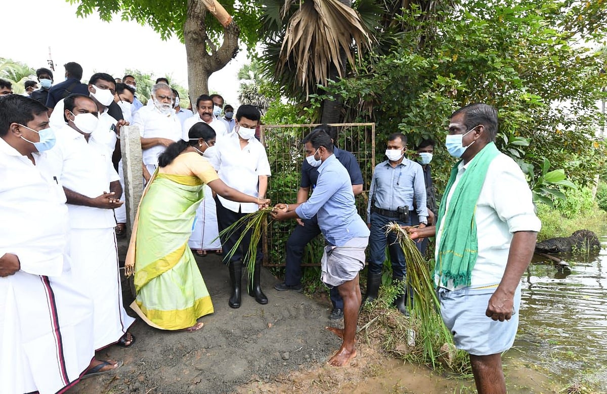 சென்னையை தொடர்ந்து கடலூர், மயிலாடுதுறையில் ஆய்வு.. விவசாயிகளைக் காக்கும் பணியில் முதல்வர் மு.க.ஸ்டாலின்!