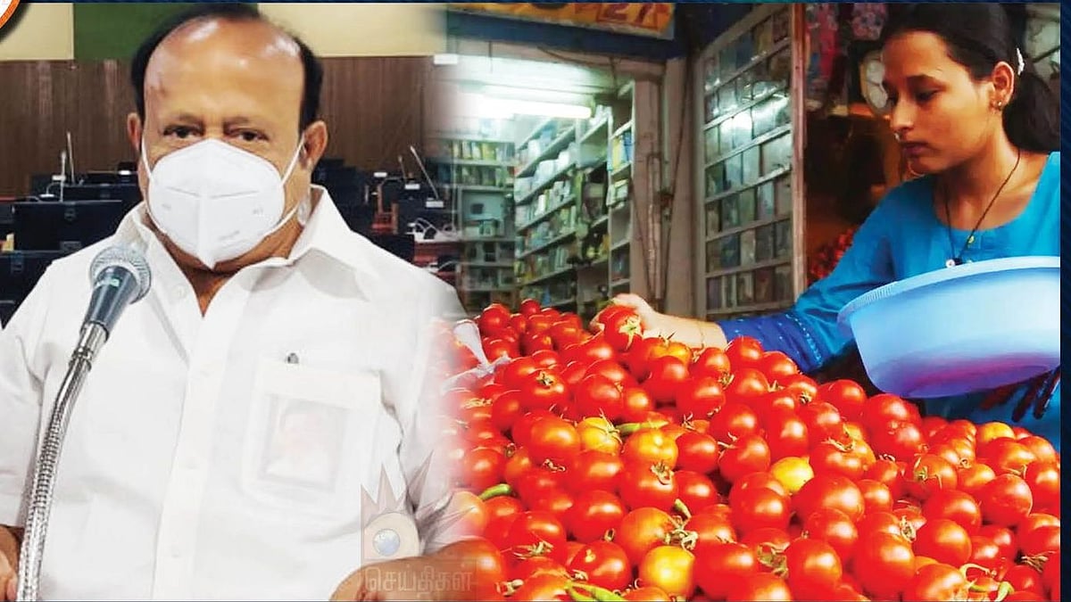 "தக்காளியைப் பதுக்கி அதிக விலைக்கு விற்றால் கடும் நடவடிக்கை": அமைச்சர் M.R.K.பன்னீர்செல்வம் எச்சரிக்கை!
