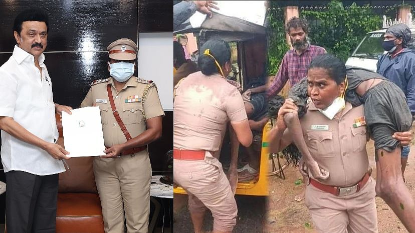 “உங்களின் மனிதாபிமான செயல்பாடு பெருமை சேர்த்துள்ளது” : காவலர் ராஜேஸ்வரிக்கு முதலமைச்சர்  நேரில் பாராட்டு!