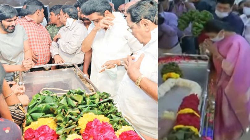 தந்தையின் நிழல் சண்முகநாதன் : குடும்பத்தினருடன் இறுதி அஞ்சலி செலுத்திய முதலமைச்சர் மு.க.ஸ்டாலின்!