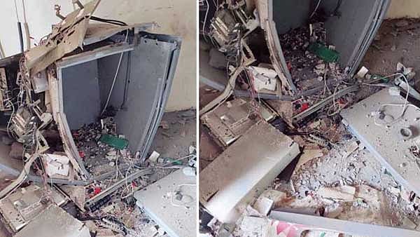 ATM இயந்திரத்தை வெடி வைத்து தகர்த்து ரூ.17 லட்சம் கொள்ளை.. CCTV காட்சியை வைத்து கொள்ளையரை தேடும் போலிஸ்!