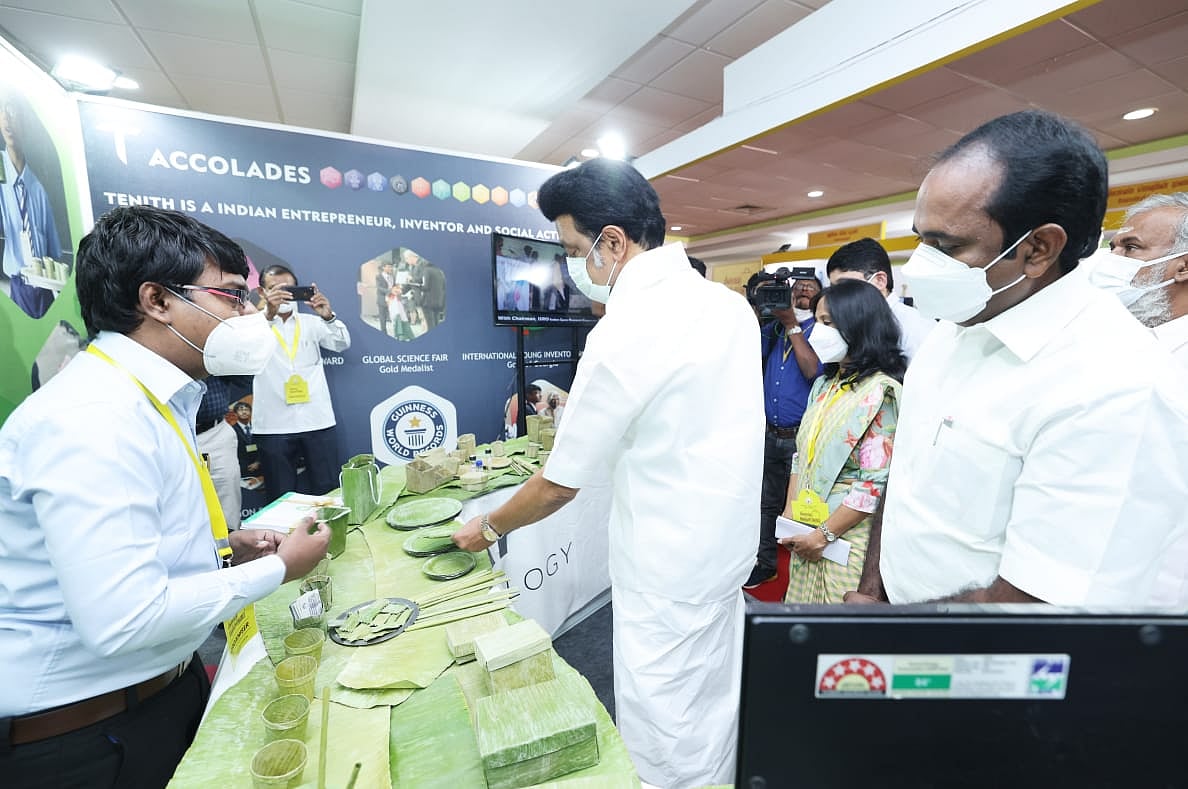 “பிளாஸ்டிக்கிற்கு மாற்றுப் பொருட்கள்” : கண்காட்சியை பார்வையிட்ட முதலமைச்சர் மு.க.ஸ்டாலின்!