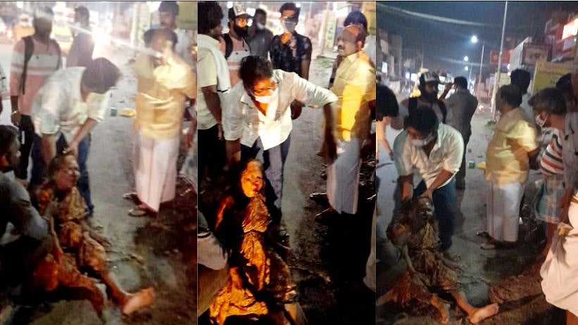 விபத்தில் சிக்கிய மூதாட்டி.. விரைந்து செயல்பட்டு மருத்துவமனையில் சேர்த்த அமைச்சர் தா.மோ.அன்பரசன்!