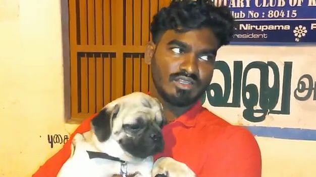 திருடு போன நாய்க்குட்டியை சமூக வலைதளங்களின் உதவியுடன் மீட்ட உரிமையாளர்.. கரூரில் நெகிழ்ச்சி சம்பவம் !