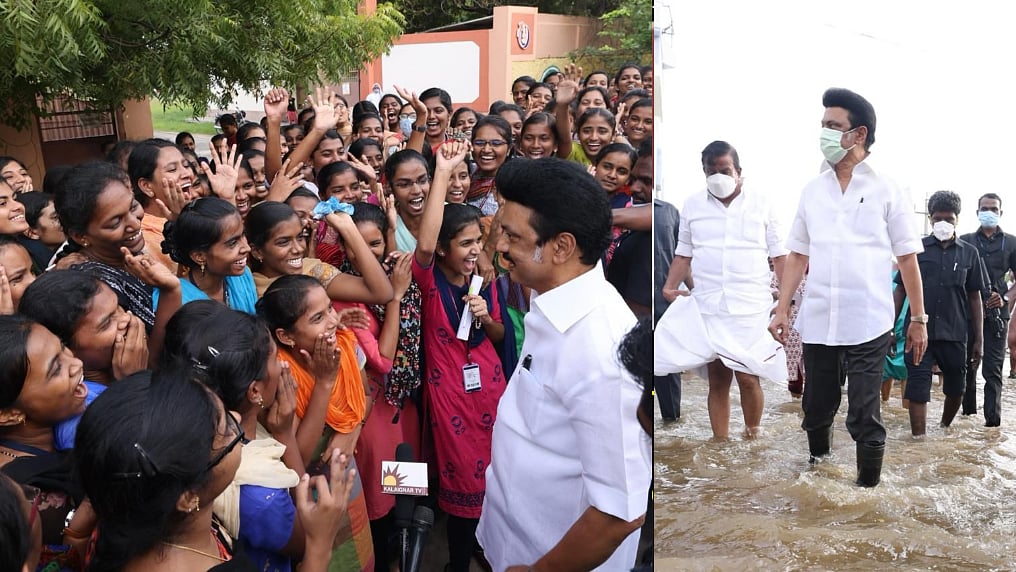 “உங்க ஆட்சி சூப்பரா இருக்கு” - முதலமைச்சரைக் கண்டு மகிழ்ந்த கல்லூரி மாணவிகள்! #Album