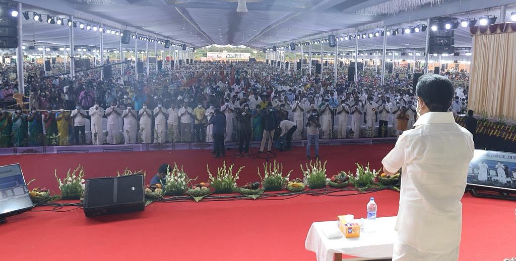 திருச்சியில் 532 புதிய திட்டப் பணிகளுக்கு அடிக்கல் நாட்டிய முதலமைச்சர் மு.க.ஸ்டாலின்! #Album