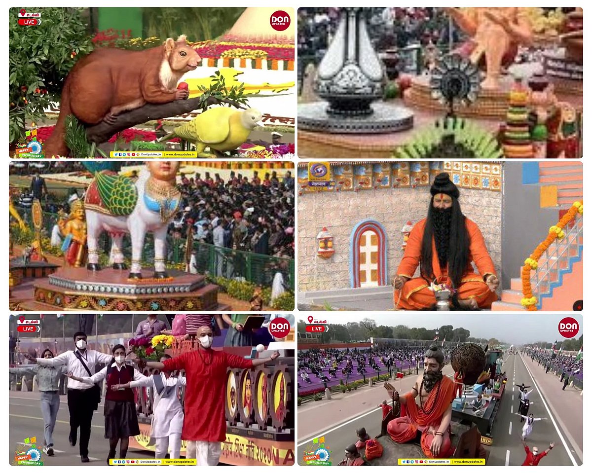 டெல்லி குடியரசு தின விழாவில் அணிவகுத்த வியக்கத்தகு அலங்கார ஊர்திகள்; இணையத்தில் வைரல்!