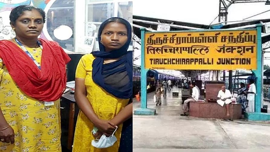 கணவருடன் சண்டையிட்டு வெளியேறிய பெண்ணுக்கு ரயில் நிலையத்தில் காத்திருந்த அதிர்ச்சி; திருச்சியில் பரபரப்பு!