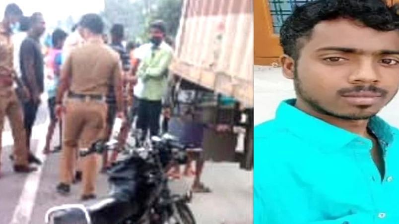 லாரி மீது மோதிய டூவீலர்.. ஒரே நேரத்தில் தந்தையும் 2 வயது மகனும் பலி - சோகத்தில் கிராம மக்கள்!