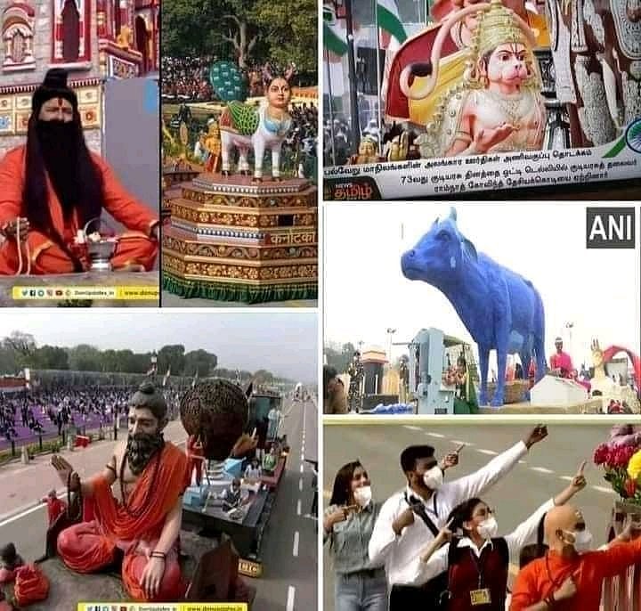 டெல்லி குடியரசு தின விழாவில் அணிவகுத்த வியக்கத்தகு அலங்கார ஊர்திகள்; இணையத்தில் வைரல்!