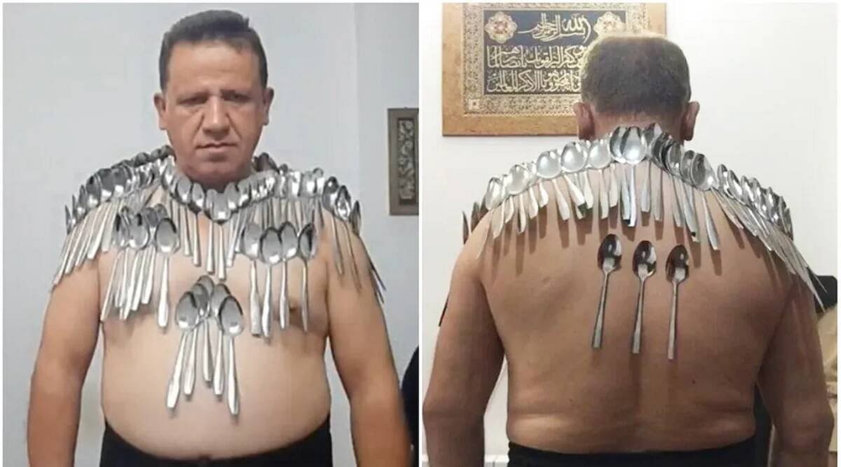 லெமன் இன் தி ஸ்பூன் தெரியும்; இது என்ன புது வகையாக இருக்கே? - கின்னஸ் சாதனை படைத்த ஈரான் முதியவர்!