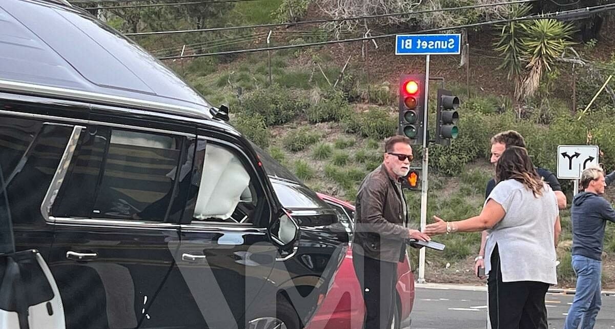 எதிரெதிரே மோதிய கார்கள்.. பெரும் விபத்தில் சிக்கிய அர்னால்டு - 2 பேர் படுகாயம் : நடந்தது என்ன? (Photos)