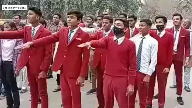 ’இந்து ராஷ்டிராவை எதிர்த்தால் கொலை’ என உறுதிமொழி -பள்ளி மாணவர்களை வைத்து பிரிவினையை உண்டாக்கும் இந்துத்வா