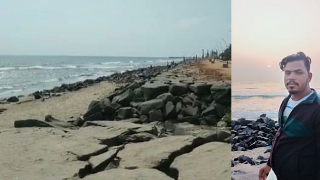 புதுவைக்கு சுற்றுலா வந்தவர் கடல் அலையில் சிக்கி பலி; நண்பர்கள் காப்பாற்றியும் பலனளிக்காததால் பரிதாபம்!