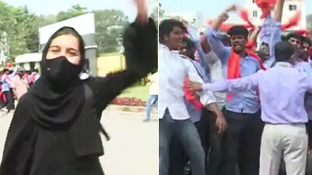 காவித்துண்டு கும்பலுக்கு ஒத்த ஆளாக பதிலடி கொடுத்த இஸ்லாமிய பெண்: வைரல் வீடியோவின் பின்னணி என்ன?
